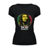 Заказать женскую футболку в Москве. Футболка базовая Bob Marley от inPrintio - готовые дизайны и нанесение принтов.