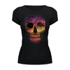 Заказать женскую футболку в Москве. Футболка базовая Skull Style от balden - готовые дизайны и нанесение принтов.