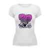 Заказать женскую футболку в Москве. Футболка базовая Monster love от T-shirt print  - готовые дизайны и нанесение принтов.