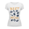 Заказать женскую футболку в Москве. Футболка базовая Best Mom от litium - готовые дизайны и нанесение принтов.