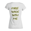 Заказать женскую футболку в Москве. Футболка базовая Fire Walk With Me от lixta - готовые дизайны и нанесение принтов.