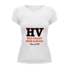 Заказать женскую футболку в Москве. Футболка базовая Hill Valley High School'85 от Nikita Nelyubin - готовые дизайны и нанесение принтов.