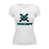 Заказать женскую футболку в Москве. Футболка базовая Minecraft - Майнкрафт от Savara - готовые дизайны и нанесение принтов.
