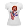 Заказать женскую футболку в Москве. Футболка базовая Leeloo Multipass от balden - готовые дизайны и нанесение принтов.