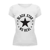 Заказать женскую футболку в Москве. Футболка базовая Black star от Djimas Leonki - готовые дизайны и нанесение принтов.