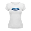 Заказать женскую футболку в Москве. Футболка базовая Ford  от DESIGNER   - готовые дизайны и нанесение принтов.