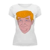 Заказать женскую футболку в Москве. Футболка базовая Дональд Трамп  от mystylez - готовые дизайны и нанесение принтов.