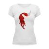 Заказать женскую футболку в Москве. Футболка базовая One Red Fox от oneredfoxstore@gmail.com - готовые дизайны и нанесение принтов.