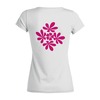 Заказать женскую футболку в Москве. Футболка базовая розовая лилия от nikol - готовые дизайны и нанесение принтов.