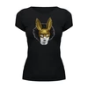 Заказать женскую футболку в Москве. Футболка базовая Gold Afro Rabbit от Felix Kotezki - готовые дизайны и нанесение принтов.