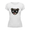 Заказать женскую футболку в Москве. Футболка базовая Медведь от THE_NISE  - готовые дизайны и нанесение принтов.