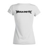 Заказать женскую футболку в Москве. Футболка базовая Megadeth от Leichenwagen - готовые дизайны и нанесение принтов.
