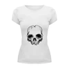 Заказать женскую футболку в Москве. Футболка базовая Skull от zen4@bk.ru - готовые дизайны и нанесение принтов.