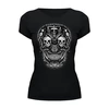 Заказать женскую футболку в Москве. Футболка базовая Skull Design от balden - готовые дизайны и нанесение принтов.