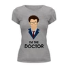 Заказать женскую футболку в Москве. Футболка базовая Doctor Who  от cherdantcev - готовые дизайны и нанесение принтов.