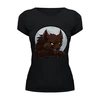 Заказать женскую футболку в Москве. Футболка базовая Werewolf от rinkusu - готовые дизайны и нанесение принтов.