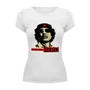 Заказать женскую футболку в Москве. Футболка базовая Муаммар Каддафи от Leichenwagen - готовые дизайны и нанесение принтов.
