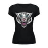 Заказать женскую футболку в Москве. Футболка базовая White Tiger от balden - готовые дизайны и нанесение принтов.