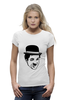 Заказать женскую футболку в Москве. Футболка базовая Чарли Чаплин от trend - готовые дизайны и нанесение принтов.