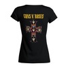 Заказать женскую футболку в Москве. Футболка базовая Guns N' Roses от Leichenwagen - готовые дизайны и нанесение принтов.