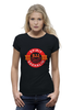 Заказать женскую футболку в Москве. Футболка базовая Spirit BJJ Sakhalin Logo (Black) от kiralabu - готовые дизайны и нанесение принтов.
