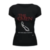 Заказать женскую футболку в Москве. Футболка базовая The Omen 666 от KinoArt - готовые дизайны и нанесение принтов.