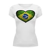 Заказать женскую футболку в Москве. Футболка базовая Бразилия от queen  - готовые дизайны и нанесение принтов.