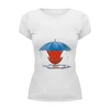 Заказать женскую футболку в Москве. Футболка базовая Осень на дворе от oxanadecor@gmail.com - готовые дизайны и нанесение принтов.
