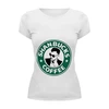 Заказать женскую футболку в Москве. Футболка базовая Shanbucks coffee от prettydisaster - готовые дизайны и нанесение принтов.