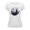 Заказать женскую футболку в Москве. Футболка базовая Мама-панда от tanashtanko@yandex.ru - готовые дизайны и нанесение принтов.