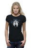 Заказать женскую футболку в Москве. Футболка базовая Forest Girl In The Woods от oneredfoxstore@gmail.com - готовые дизайны и нанесение принтов.