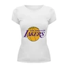 Заказать женскую футболку в Москве. Футболка базовая Lakers от Nalivaev - готовые дизайны и нанесение принтов.