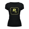 Заказать женскую футболку в Москве. Футболка базовая Rockstar Staff T-Shirt от Nalivaev - готовые дизайны и нанесение принтов.