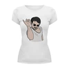 Заказать женскую футболку в Москве. Футболка базовая Salt bae от Memepedia - готовые дизайны и нанесение принтов.