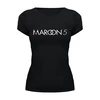 Заказать женскую футболку в Москве. Футболка базовая Группа "Maroon 5" от Fedor - готовые дизайны и нанесение принтов.