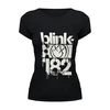 Заказать женскую футболку в Москве. Футболка базовая blink-182 smile shirt от slider - готовые дизайны и нанесение принтов.