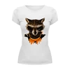Заказать женскую футболку в Москве. Футболка базовая What's a raccoon? от balden - готовые дизайны и нанесение принтов.