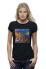 Заказать женскую футболку в Москве. Футболка базовая Сектор Газа - Нажми на газ от Leichenwagen - готовые дизайны и нанесение принтов.