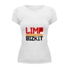 Заказать женскую футболку в Москве. Футболка базовая Limp Bizkit от BURNSHIRTS - готовые дизайны и нанесение принтов.