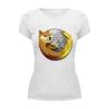 Заказать женскую футболку в Москве. Футболка базовая DOGE FIREFOX от Jimmy Flash - готовые дизайны и нанесение принтов.