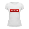 Заказать женскую футболку в Москве. Футболка базовая Sofia от THE_NISE  - готовые дизайны и нанесение принтов.