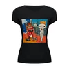 Заказать женскую футболку в Москве. Футболка базовая Basquiat/Жан-Мишель Баския от Just kidding - готовые дизайны и нанесение принтов.