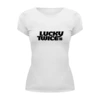 Заказать женскую футболку в Москве. Футболка базовая Lucky twice от THE_NISE  - готовые дизайны и нанесение принтов.
