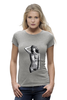 Заказать женскую футболку в Москве. Футболка базовая Kate Moss от Женя Ильин - готовые дизайны и нанесение принтов.