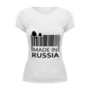 Заказать женскую футболку в Москве. Футболка базовая Made in Russia от Easy-store - готовые дизайны и нанесение принтов.