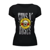 Заказать женскую футболку в Москве. Футболка базовая Guns N' Roses от Leichenwagen - готовые дизайны и нанесение принтов.