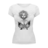 Заказать женскую футболку в Москве. Футболка базовая Madonna от Leichenwagen - готовые дизайны и нанесение принтов.