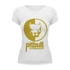Заказать женскую футболку в Москве. Футболка базовая Pitbull syndicate  от sergo_1998 - готовые дизайны и нанесение принтов.