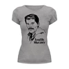 Заказать женскую футболку в Москве. Футболка базовая Freddie Mercury от balden - готовые дизайны и нанесение принтов.