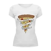 Заказать женскую футболку в Москве. Футболка базовая Пицца Навсегда (Pizza Forever) от coolmag - готовые дизайны и нанесение принтов.